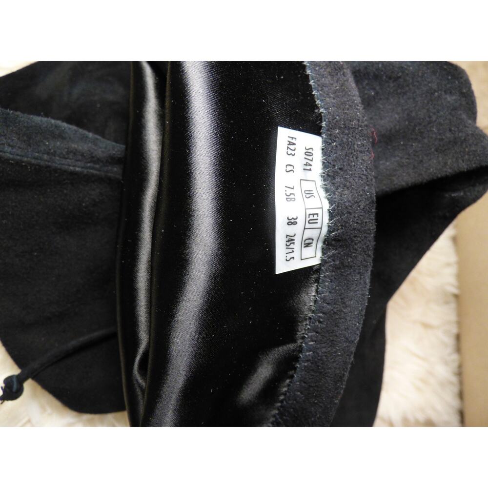 Stuart Weitzman Black Lowland Suede Over the Knee Boots 7.5 NEW - Picture 11 of 12